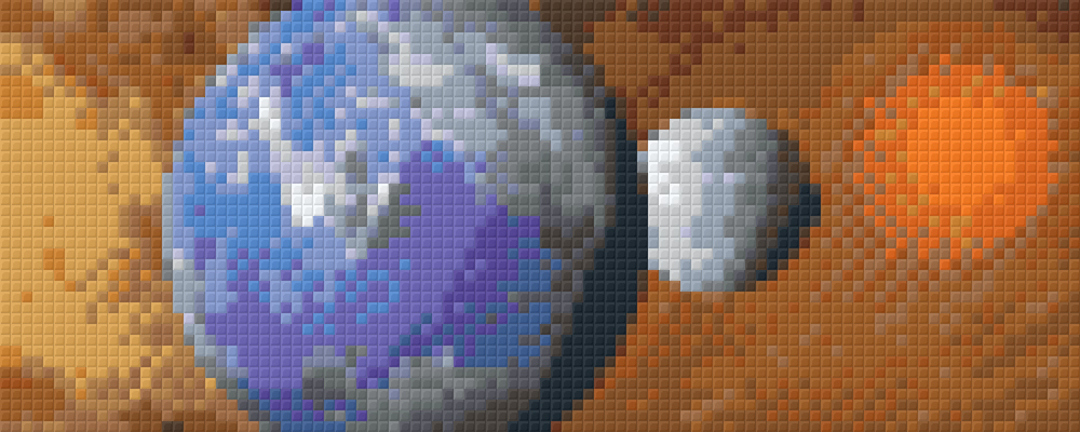 Planet Earth Two [2] Baseplate PixelHobby Mini-mosaic Art Kit image 0